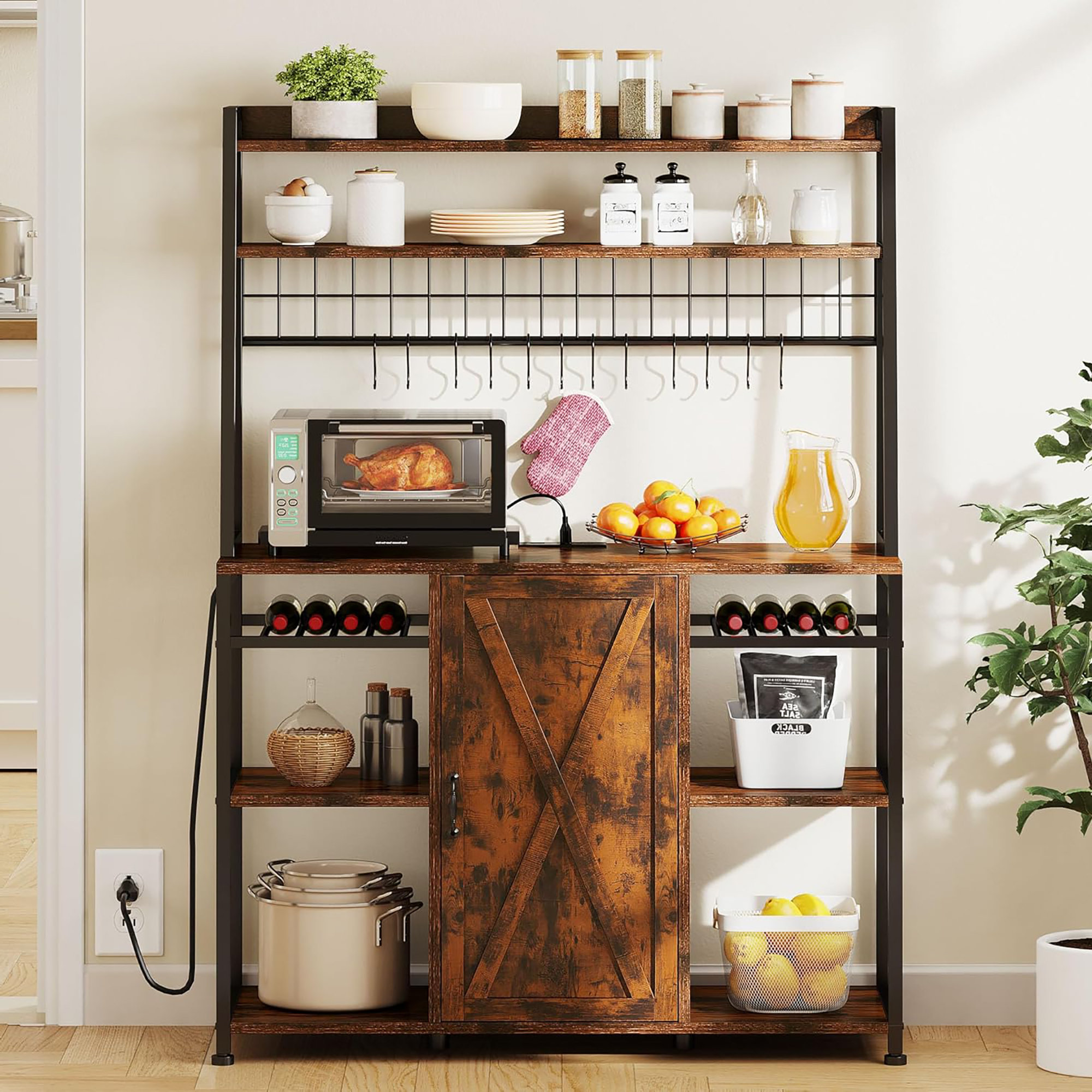 Microwave stand with storage drawer discount